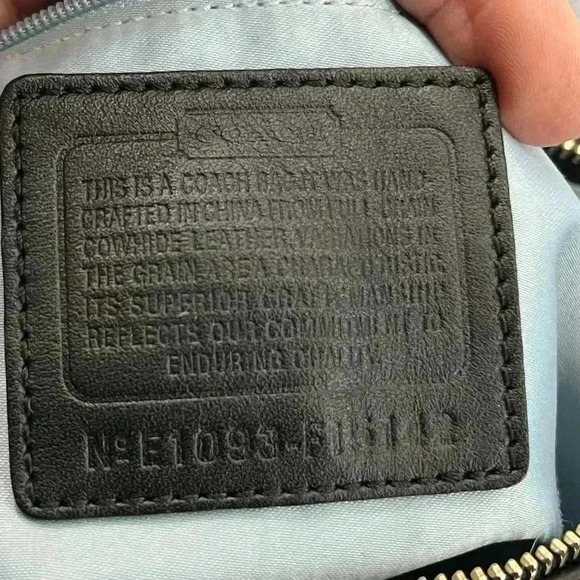 Coach East West Gallery Embossed Patent Leather Tote Black - Picture 9 of 15